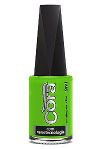 ESMALTE CORA BLACK NEON GREEN 9ML