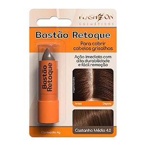 BASTAO RETOQUE FLASH ON 4.0 CASTANHO MEDIO 4G