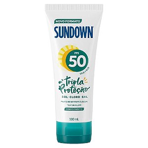PROTETOR SOLAR SUNDOWN TRIPLA PROTECAO FPS50 100ML