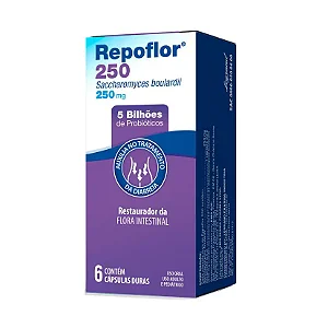 Repoflor Probiótico 250mg 6 cápsulas