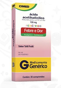 ACIDO ACETILSALICILICO 100MG 30CPR CIMED