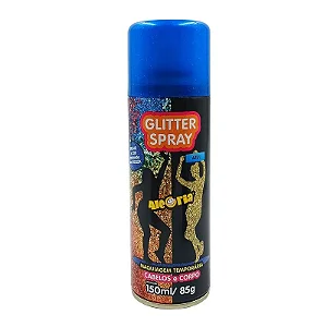 GLITTER DA ALEGRIA SPRAY CABELO E CORPO AZUL 150ML 85G