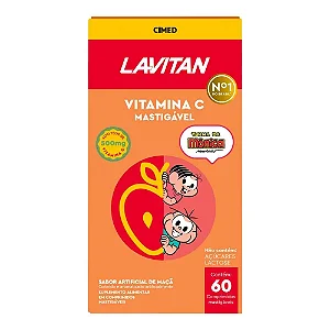 LAVITAN VITAMINA C MAÇA 60CPR MASTIGAVEIS