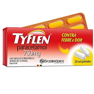 Tyflen Paracetamol 750Mg 20 Comprimidos