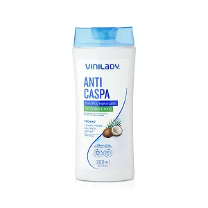 SHAMPOO VINILADY ANTICASPA HIDRATANTE 200ML OCTOPIROX E COCO