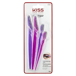 Combo Navalhas Para Sobrancelha Kiss New York Kit 4 Produtos
