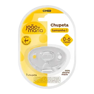 CHUPETA JOAO E MARIA ORTO SILICONE TAM 1