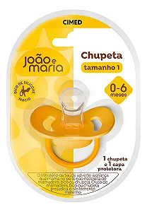 CHUPETA JOAO E MARIA ORTO CAPA PROTETORA 0-6 MESES TAM 01