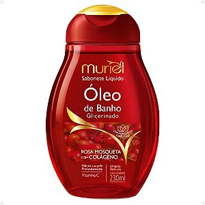 SABONETE LIQUIDO OLEO ROSA MOSQUETA COLAGENO MURIEL 230ML