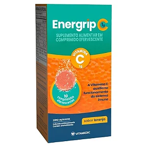 Energrip Vitamina C 1G 10 Comprimidos Efervescentes