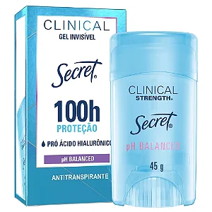 DESODORANTE SECRET 45G GEL CLINICAL 100H DE PROTECAO