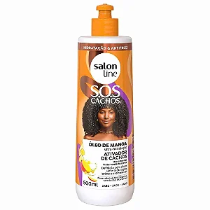 ATIVADOR DE CACHOS SALON LINE SOS CACHOS OLEO DE MANGA 500ML