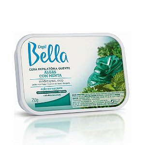 DEPIL BELLA CERA QUENTE ALGAS COM MENTA 250GR