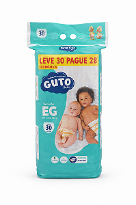 FRALDA GUTO BABY XG 30un