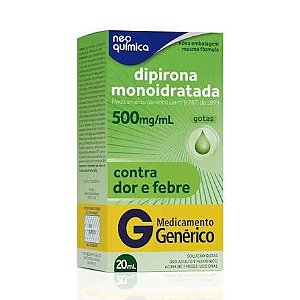 DIPIRONA GOTAS 20ML VIDRO NQ