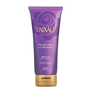 HIDRATANTE CORPORAL PAIXAO 200ML FLOR DE LOTUS BLUEBERRY