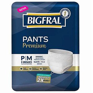 Fralda Bigfral Pants Premium P/ M 8unidades