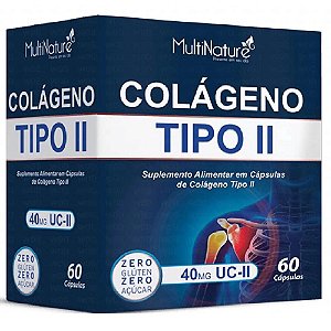 COLAGENO TIPO II S/ACUCAR 60CAPS MULTINATURE