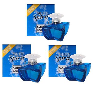 Kit Perfume Paris  Elysees Blue Spirit 100ml (c/ 03un)
