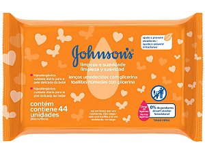 LENCO UMEDECIDO JOHNSONS LIMPEZA E SUAVIDADE 44UN