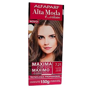 TINTURA ALTA MODA 7.21  LOURO MEDIO IRISE CINZA 150G