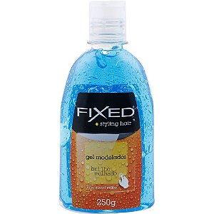 Gel Modelador Fixed Azul Brilho Molhado 250g