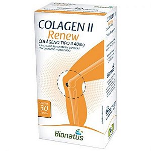 COLAGENO TIPO II RENEW 40MG 30CPS BIONATUS