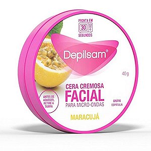 CERA CREMOSA DEPILSAM FACIAL PARA MICRO-ONDAS MARACUJA 40G