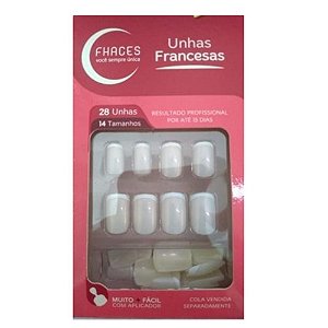 FHACES UNHAS FRANCESAS PEROLA BRANCA REF: U3016