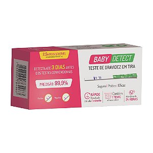 TESTE DE GRAVIDEZ TIRA BABY DETECT PLUS - ECODIAGNOSTICA