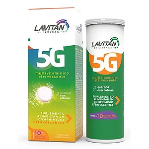 LAVITAN 5G MULTIVITAMINICO GUARANA C/ CAFEINA 10CPR EFERV