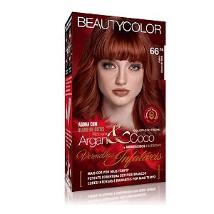 TINTURA BEAUTY COLOR 66.74 RUIVO DOCE DE LEITE (ESPECIAL)