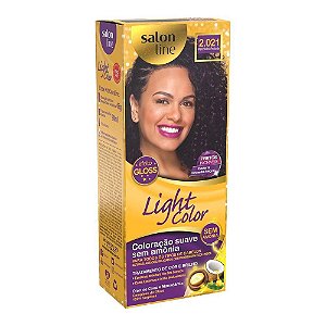 TINTURA LIGTH COLOR SEM  AMONIA 2.021 PRETO VIOLETA PROFUNDO