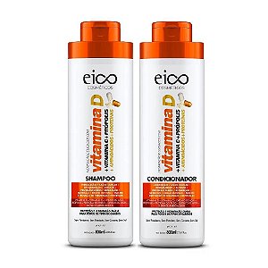 Kit Eico Shampoo+Condicionador Vitamina D 800ml cada