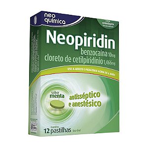 NEOPIRIDIN 12 PASTILHAS NEO QUIMICA