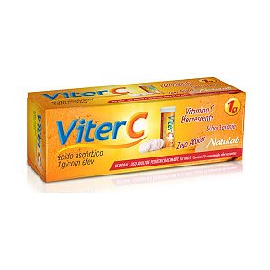 VITAMINA C EFERVECENTES 1G 10CPR  - VITER C