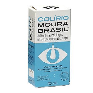 NAFAZOLINA - COLIRIO MOURA BRASIL 20 ML