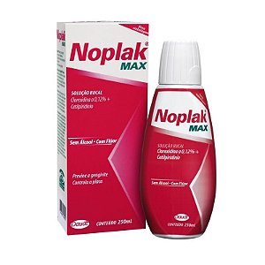 NOPLAK MAX- sem alcool com fluor - 250ML - Daudt