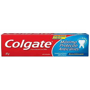 CREME DENTAL COLGATE 50GR MAXIMA PROTECAO ANTICARIES