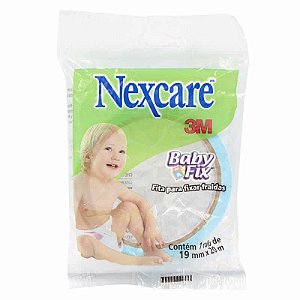 Fita Crepe Baby Fix Azul Nexcare 3M 19mm x 20m