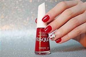 ESMALTE RISQUE CARMIM CREMOSO 8ML