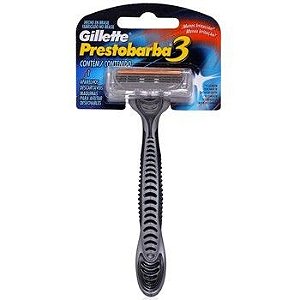 APARELHO BARBEAR GILLETTE PRESTOBARBA 3 DESCARTAVEL 1UN