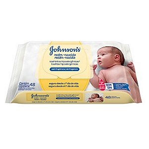 Lenço Umedecido Johnson Baby 48un Recem-nascido