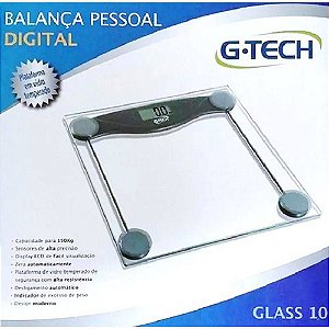 G TECH BALANCA DIGITAL GLASS VIDRO 150KG