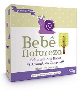 Sabonete Barra Bebê Natureza Lavanda 80g