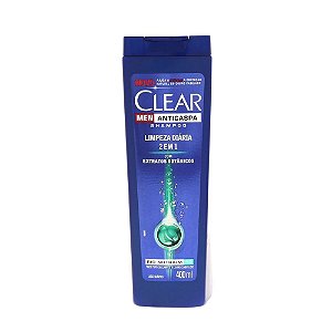 Shampoo Clear Men Anticaspa 200ml Limpeza Diária 2X1
