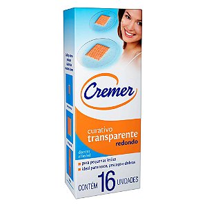 CURATIVO CREMER CARE REDONDO TRANSPARENTE 16UN