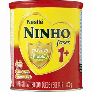 LEITE NINHO FASES  PREBIO 1+ 800GR