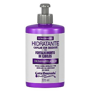 CREME DE PENTEAR GOTA DOURADA DESAMARELADOR 320ML