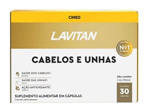 LAVITAN HAIR CABELOS E UNHAS 30CPS CIMED